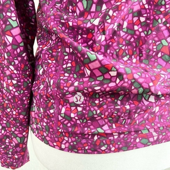 LULULEMON Real Quick Reversible Purple Paradise Camo Zip Up Jacket Women's 2 - Picture 2 of 8